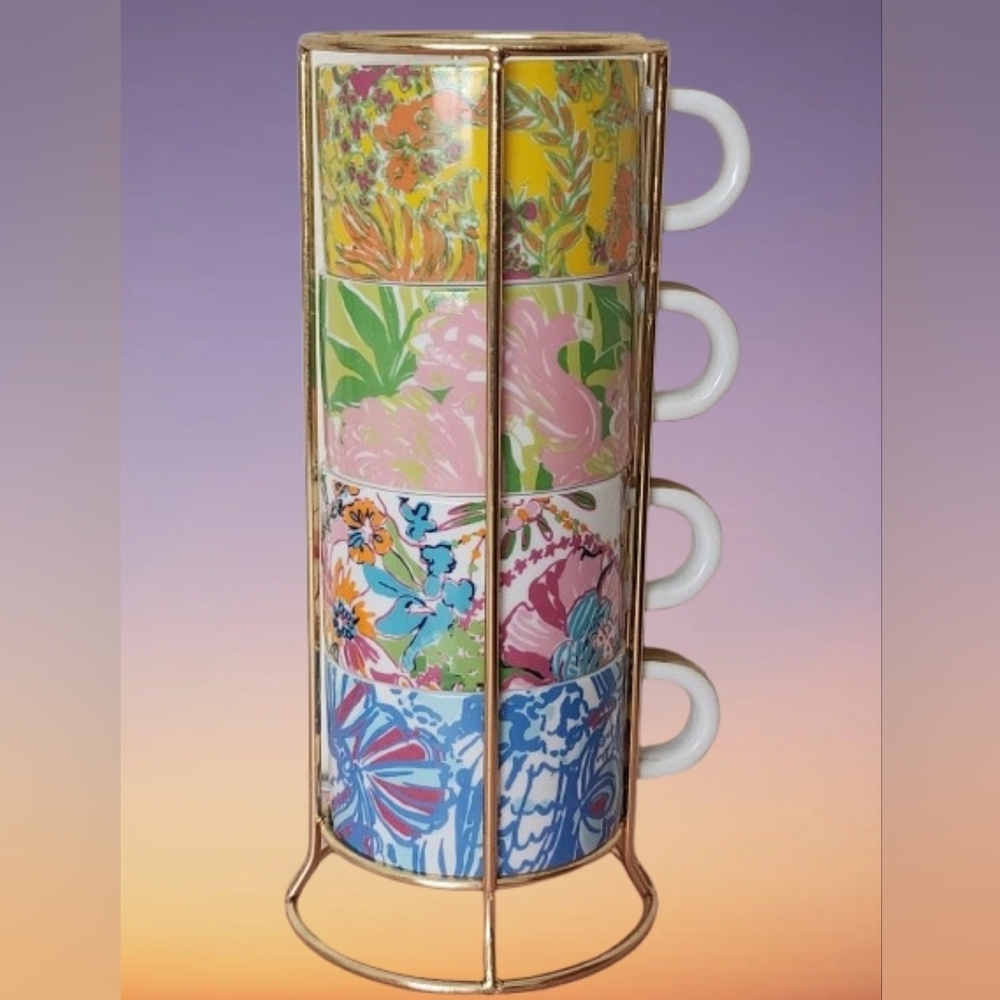 Lilly Pulitzer For Target Floral Stacking Cups
